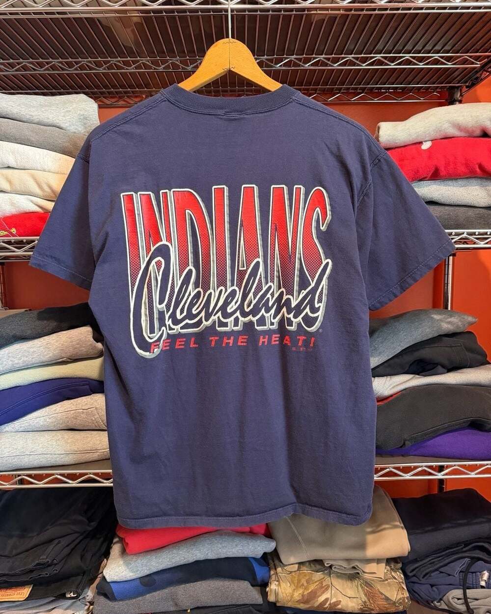 Russell Athletic Cleveland Indians T-Shirt Mens Large Vtg 1994 MLB Made in USA